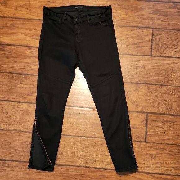 Flying Monkey Black Skinny Jeans with Zipper Detail - Picture 1 of 6